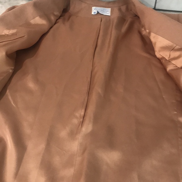 Vintage Pendleton Wool Blazer Womens 18 Tan Jacket Made in USA Preppy Academia - Picture 6 of 9